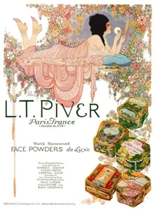 1922 art deco Fred Packer woman flowers L.T. Piver perfume ad NEW poster 18x24 - Picture 1 of 1