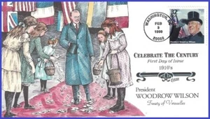 USA8 #3183k U/A COLLINS HAND PAINTED FDC   1910 Woodrow Wilson President - Picture 1 of 1