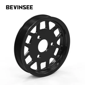 BEVINSEE Billet Aluminum Pulley Power Steering For BMW E36/E46/Z3 M52 M54 Engine - Picture 1 of 12