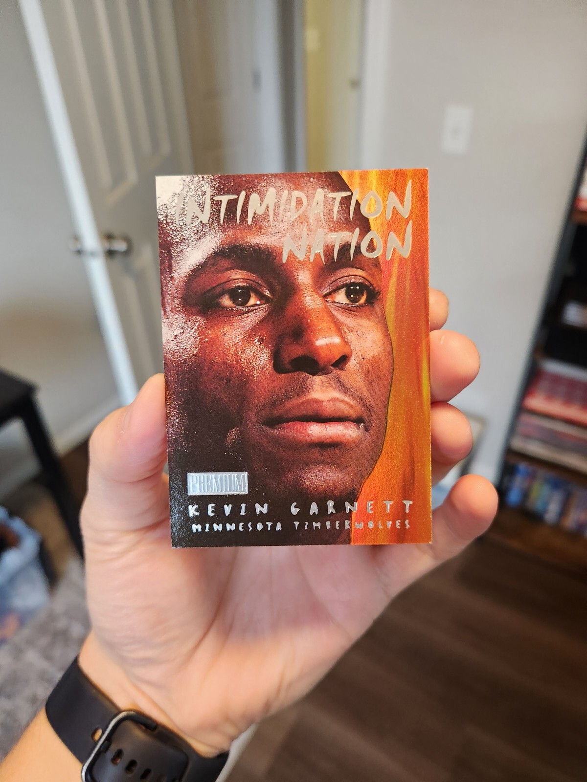 1998-99 Skybox Premium Kevin Garnett #3 Intimidation Nation Insert