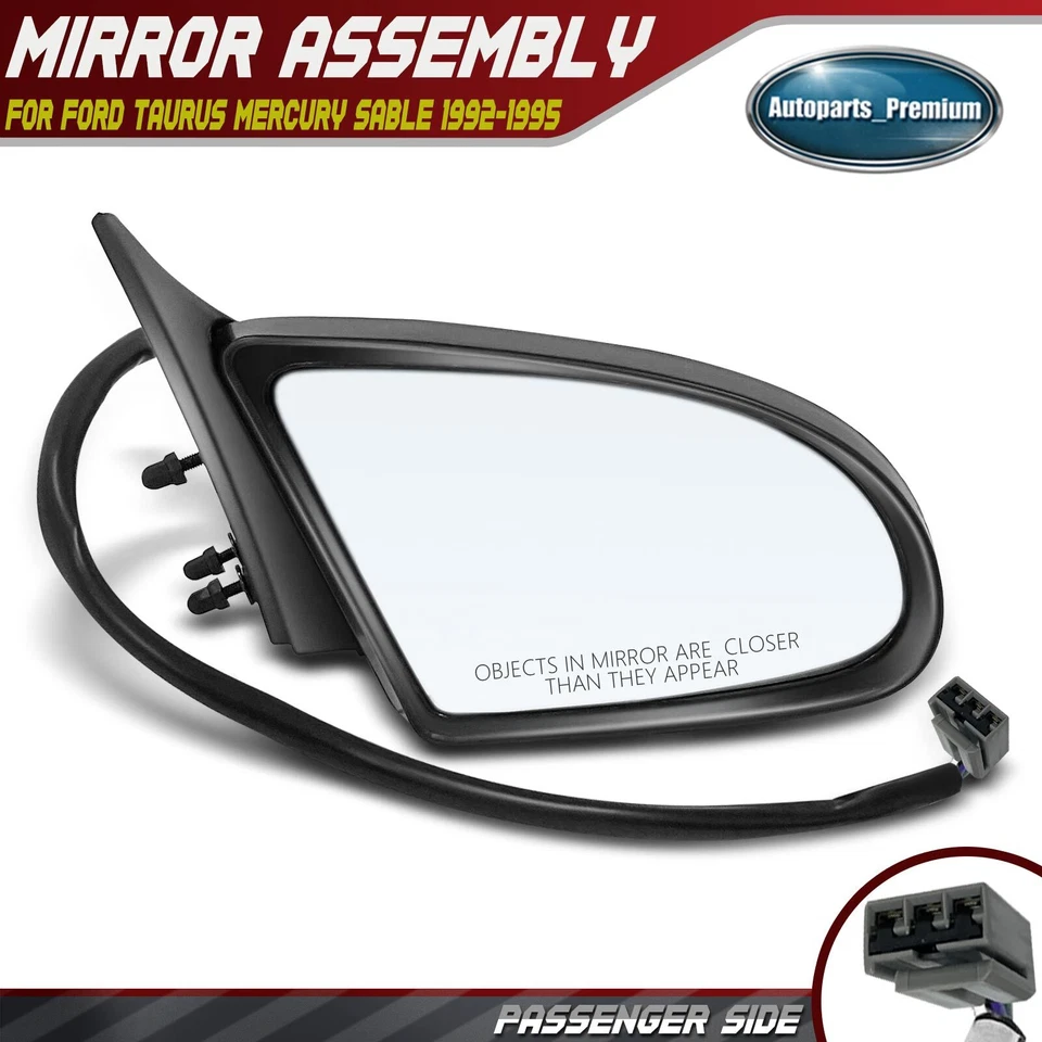 Espejo retrovisor eléctrico derecho pasajero no plegable para Ford Taurus Mercury Sable 1992-1995 Foto 1 de 4