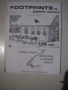 FOOTPRINTS in MARION COUNTY (ILLINOIS) - SUMMER 1988 - Marion Co. Genealogical - Foto 1 di 3