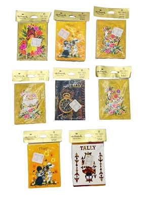 8 Vintage Hallmark TWO Table Bridge Tallies 8 Count Unopened Packages Lot - Image 1 of 4