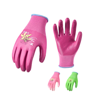 Vgo 3 Pairs Ladies' Nitrile Coating Gardening and Work Gloves (NT2110-P) - Picture 1 of 7