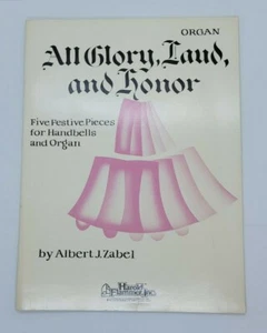 All Glory Laud and Honor Handbells Organ Albert Zabel Harold Flammer Sheet Music - Picture 1 of 6