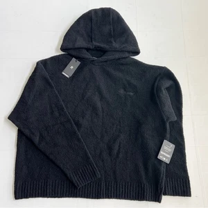 Neu REPRESENT Heavy Boucle Hoodie in Jet Black Herren GR XXL Wollmischung - Bild 1 von 10