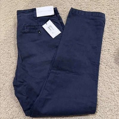 Pantalón Baldwin Azul Marino Moderno Ajustado 33 x 31 Kansas City EE. UU. Foto 1 de 4