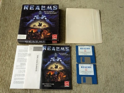 REALMS ©1992 Virgin Games, Inc. Game for Commodore Amiga Complete CIB - Image 1 of 4