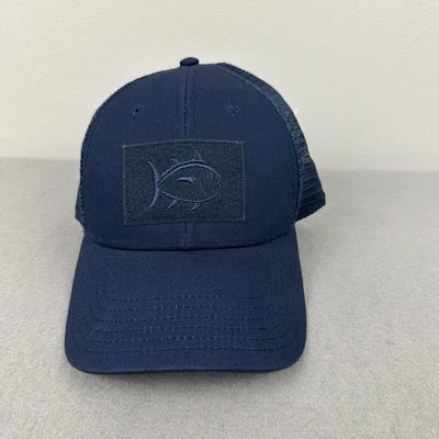 Southern Tide Hat Cap Snap Back Men Navy Trucker Mesh Patch Fish Embroidered - Image 1 of 4