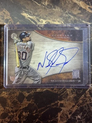 NICK CASTELLANOS 2014 Bowman Inception ROOKIE AUTO ON CARD Tigers-Phillies - Image 1 of 3