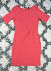 Nuevo con etiquetas Vestido Vaina Ann Taylor Para Mujer Coral Elástico Manga Corta Talla 8  - Imagen 1 de 12