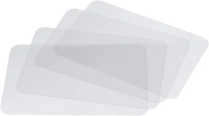 Wetop Translucent Plastic Placemats Set of 4 for Dining Table, Keeps Table or De - Picture 1 of 12