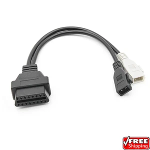 ★Diagnose Adapter Kabel 16Pin OBD-2 auf 2x2Pin OBD-1 für AUDI SEAT SKODA VW VAG★ - Bild 1 von 11