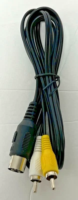 RCA Composite A/V Cable Cord for Sega Genesis Model 1 or Master System Model 1 - Image 1 of 3