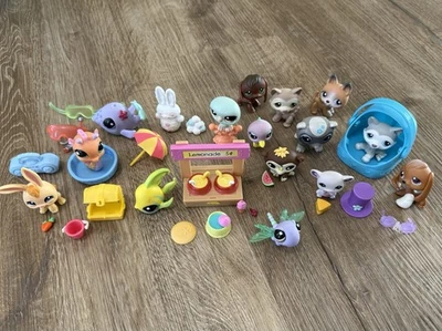 LPS LOT OF 36 Littlest Pet Shop + Accessories! Whale Husky Carrier Mouse Monkey - Image 1 of 4