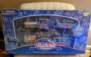 Rudolph & The Island of Misfit Toys Rudolph's Red Nose Express Train Set VTG - Picture 1 of 3