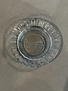 Posacenere vintage in vetro Harrah’s Casino, Las Vegas, rotondo trasparente - Foto 1 di 5