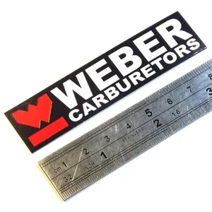 Weber carburetors laminated sticker black - Picture 1 of 1