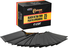 Custom Shop 4" x 2-3/4" Pack of 25 Double Sided Black Plastic Ultra Flexible