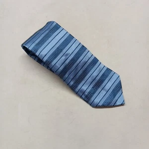 Jos. A. Bank 100% Imported Silk Tie - Made in Italy - Blue Striped 58"x 3.75" - Picture 1 of 5