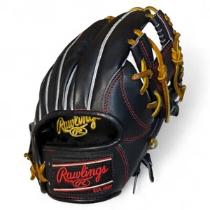 Rawlings Japan HOH PRO EXCEL Gold Glove 11.2 Infield Black Steerhide RHT LH F/S - Picture 1 of 13