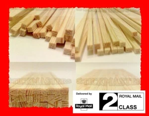 500 Traditional Wooden Square Candy Floss / Cotton Candy Sticks - Picture 1 of 3