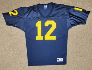 Vintage 90s Mens Michigan Wolverines Champion Football Jersey Size 44 - Picture 1 of 8