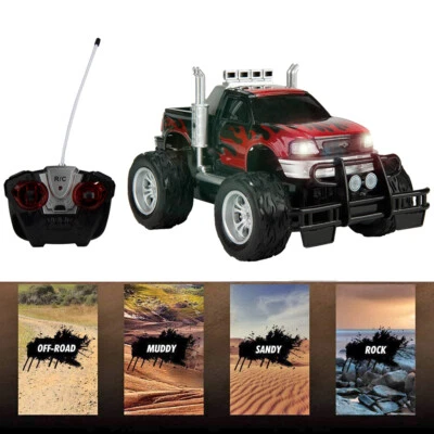 RC Remote Control Big Wheel Monster Truck Off Road Kids Toy Car Gift With Lights - Image 1 of 4