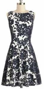NWT Jessica Simpson Women's Sleeveless Fit & Flare Lace Floral Print Dress 6 - Picture 1 of 5