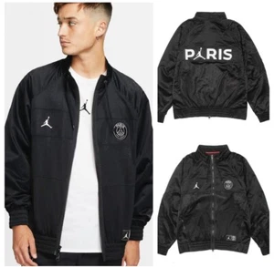 NikeAir Jordan X Paris Saint Germain Jacket Mens SZ XL Black Full Zip BQ8369 010 - Picture 1 of 9