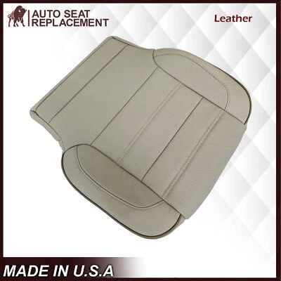 2015 2016 2017 2018 2019 GMC Yukon Denali Driver Bottom LEATHER Seat Cover Tan - Image 1 of 4