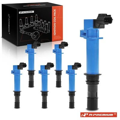 6Pcs Blue Ignition Coil for Dodge Dakota 2004-2008 Jeep Grand Cherokee 2005-2008 - Image 1 of 4
