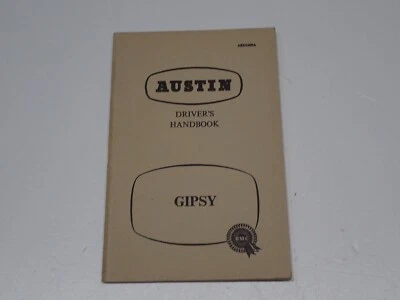 AUSTIN GIPSY 4X4 DRIVER'S HANDBOOK USO E MANUTENZIONE 1960 - Immagine 1 di 4