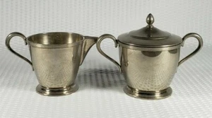 Oneida Community Par Plate Sugar Bowl With Lid and Creamer - Picture 1 of 10