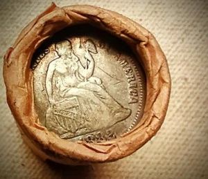 Wheat Small Cent Roll • 1882 Seated Liberty & 1907 Indian Cent • Earlies / PDS - Picture 1 of 10