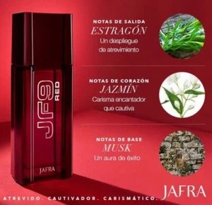 Jafra JF9 colonia roja para hombre 100 ml 3.3 Fl nuevo en caja - Imagen 1 de 1