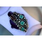 14K Emerald Ring marked D.R.S. copyright sz 6 Vintage 5.23g