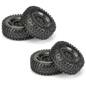 Pro-Line Hyrax 1.9" G8 Tires Mounted Impulse Black Wheels (4) - Picture 1 of 5