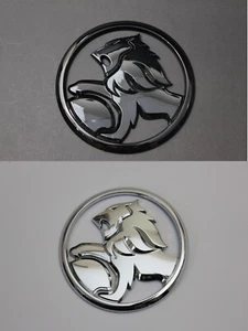 Holden Rear Boot Trunk Badge 95mm Emblem Commodore VE VF VY Silver Gloss Black - Picture 1 of 8