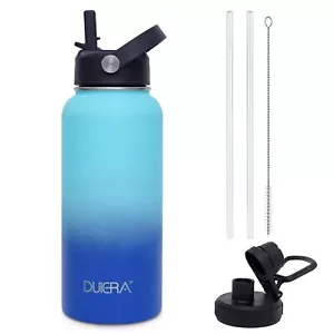 Stainless Steel Water Bottle 32 oz Water Bottle with Straw Insulated Water Bo... - Picture 1 of 8