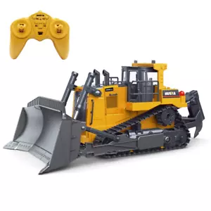 Metall ferngesteuerter Planierraupe 1/16 RC Frontlader Traktor Bau Kind Spielzeug - Bild 1 von 12