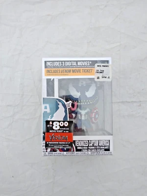 Funko Minis Marvel Venom Captain America Bobble-Head Figure New In Box - Image 1 of 4