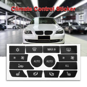 Dash Climate Control Panel Button Repair Decal Sticker For BMW 5 Series 09-15 - Picture 1 of 6