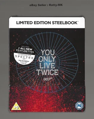 JAMES BOND 007 : YOU ONLY LIVE TWICE - UK EXCLUSIVE BLU RAY STEELBOOK - NEW - Image 1 of 4