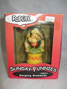 Vintage 1999 Sunday Funnies - Popeye Weihnachtsschmuck von Enesco Neu im Karton - Bild 1 von 7