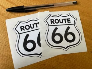 Route 66 Aufkleber (Paar) - UK VERKÄUFER - Bild 1 von 1