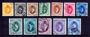 EGYPT — SCOTT 92-103 — 1923-24 KING FUAD SET — USED — SCV $32 - Picture 1 of 2