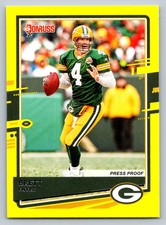 Brett Favre Donruss 2020 108 Green Bay Packers YELLOW COLOR MATCH