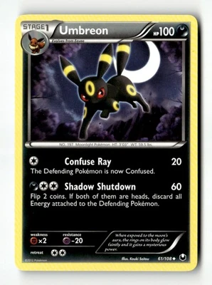 Umbreon (61) Uncommon Dark Explorers 61/108 NM Pokémon TCG - Image 1 of 2