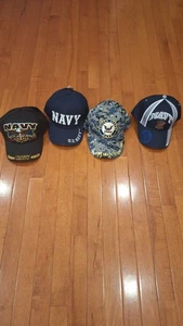 NEU U.S. Navy Veteran Baseball Cap Mütze. Marineblau USN 1775 Freedom Paket mit 4 Hüten - Bild 1 von 16